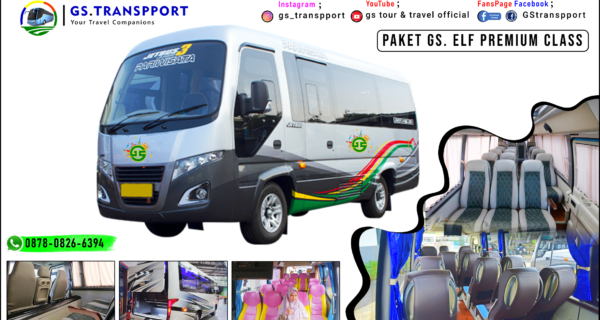 sewa bus ELF PREMIUM Pariwista seat 17/19 Aman-Nyaman-Sesuai. GS Tour Travel Transpport solusinya, di dukung dengan Driver beserta Team Travel ramah dan profesional.