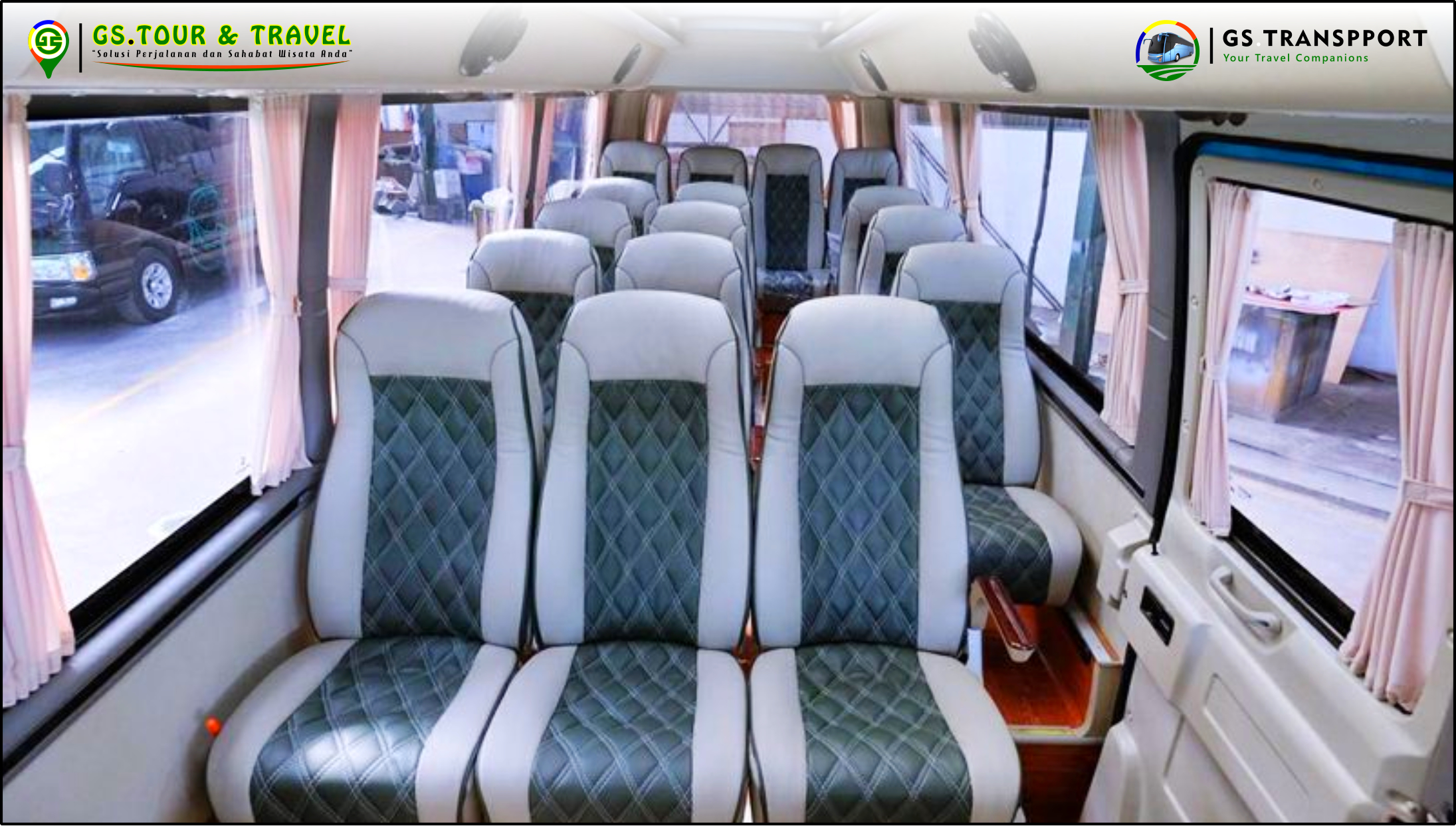 sewa bus ELF PREMIUM Pariwisata seat 18 Aman-Nyaman-Sesuai. GS Tour Travel Transpport solusinya, di dukung dengan Driver beserta Team Travel ramah dan profesional.